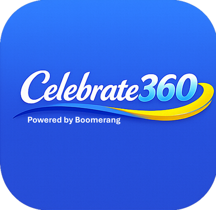 Celebrate 360 Retention Woman holding bag with arrow showing increase