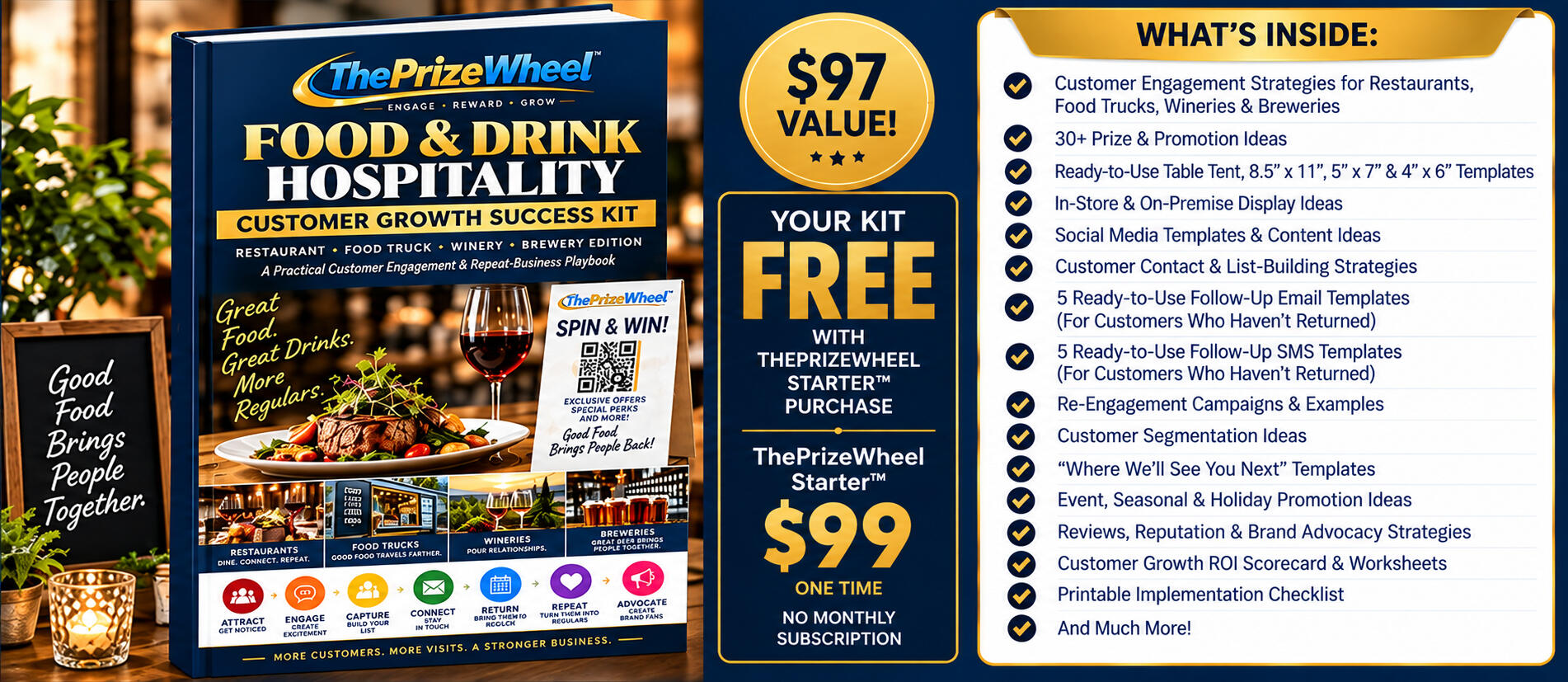Restaurant Success Kit Restaurant Success Kit Only $49 with purchase of Starter
