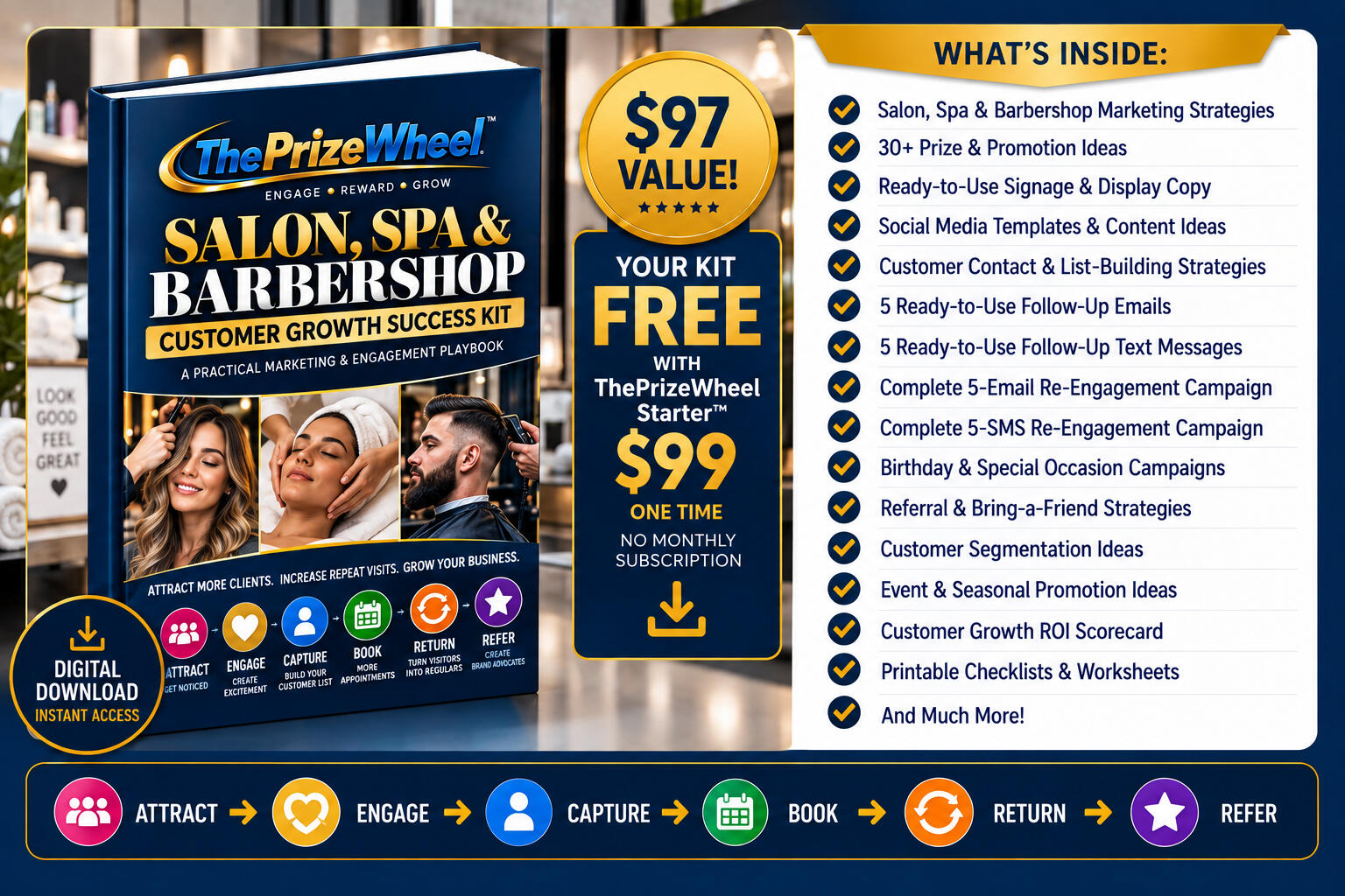 Salon Spa barbershop Growth Success Kit Salon Spa barbershop Growth Success Kit